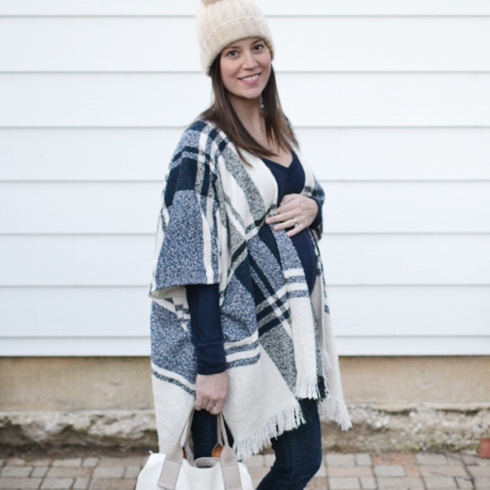 Plaid Poncho